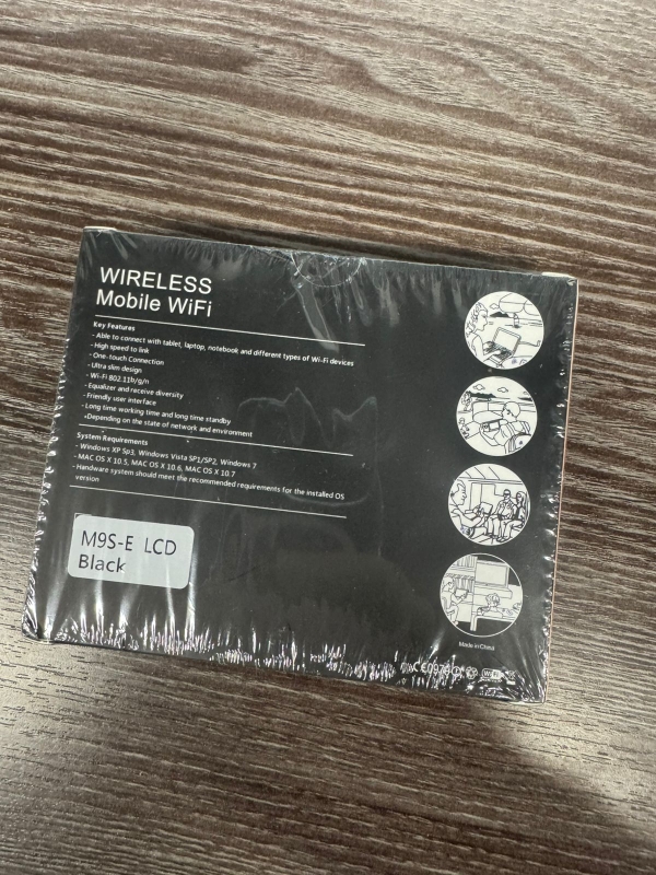 Мобильный Роутер Wi-Fi 4G LTE SIM карманный черный