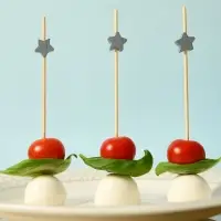 Шпажки для канапе Звезды серебро 24 шт