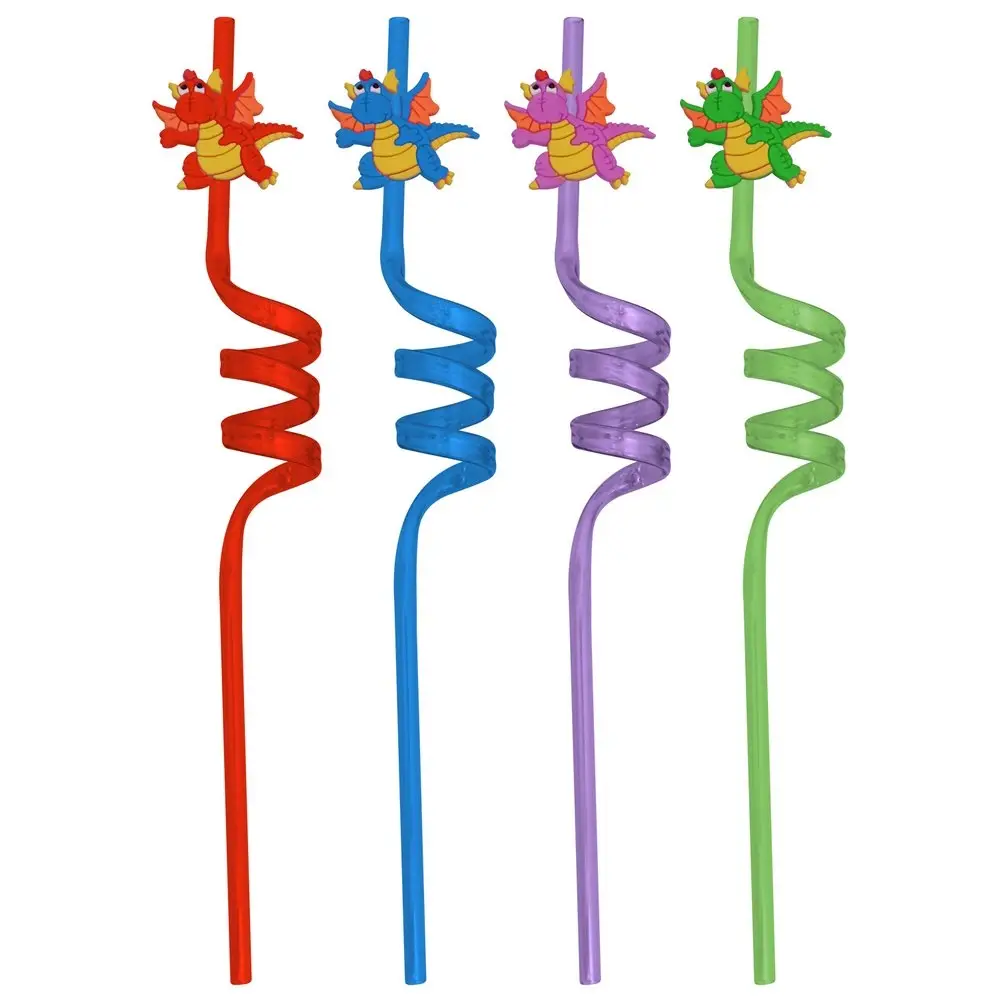 Трубочки для коктейля Драконы 4 шт