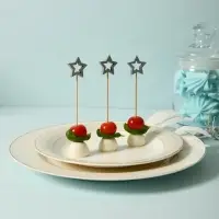 Шпажки для канапе Звездочет серебро набор 24 шт