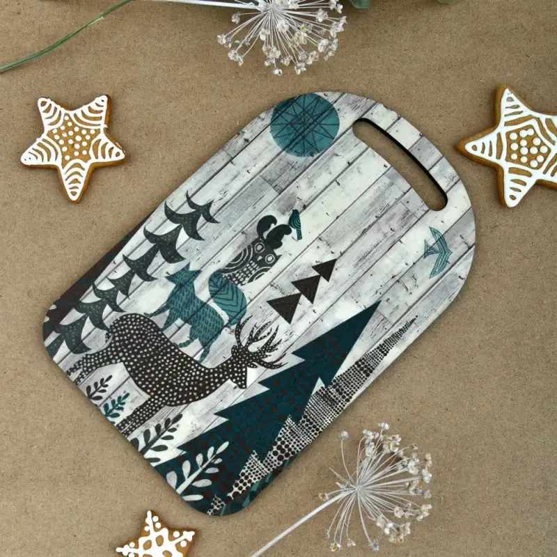 Доска разделочная Зимняя сказка 29х18 см