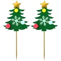 Топпер для украшения Ель набор 2 шт