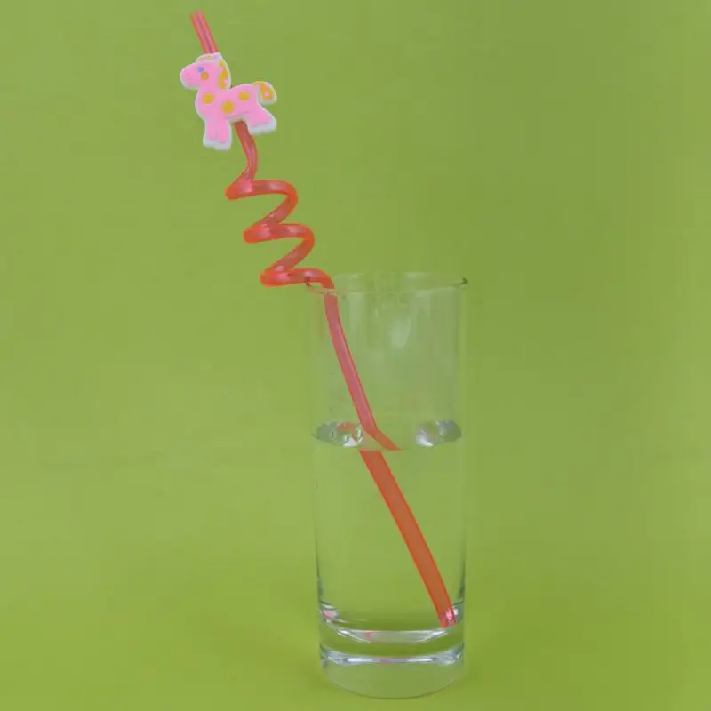 Трубочки для коктейля Лошадки 4 шт