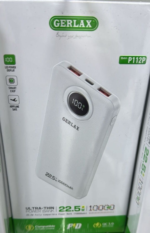 Повербанк Gerlax Р112Р 10000 Mah белый