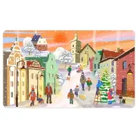 Разделочная доска Зимние города 29х17см (ассортимент)