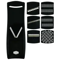 Терка с 7 насадками черная