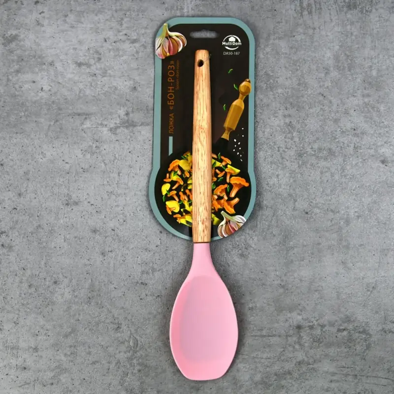 Ложка силиконовая кухонная Бон роз