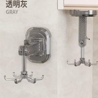 Крючок на присосках настенный вращающийся (цвет в ассортименте)