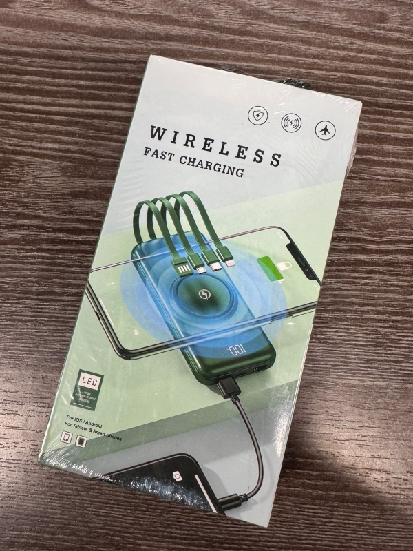 Power Bank с функцией беспроводной зарядки 20000mAh