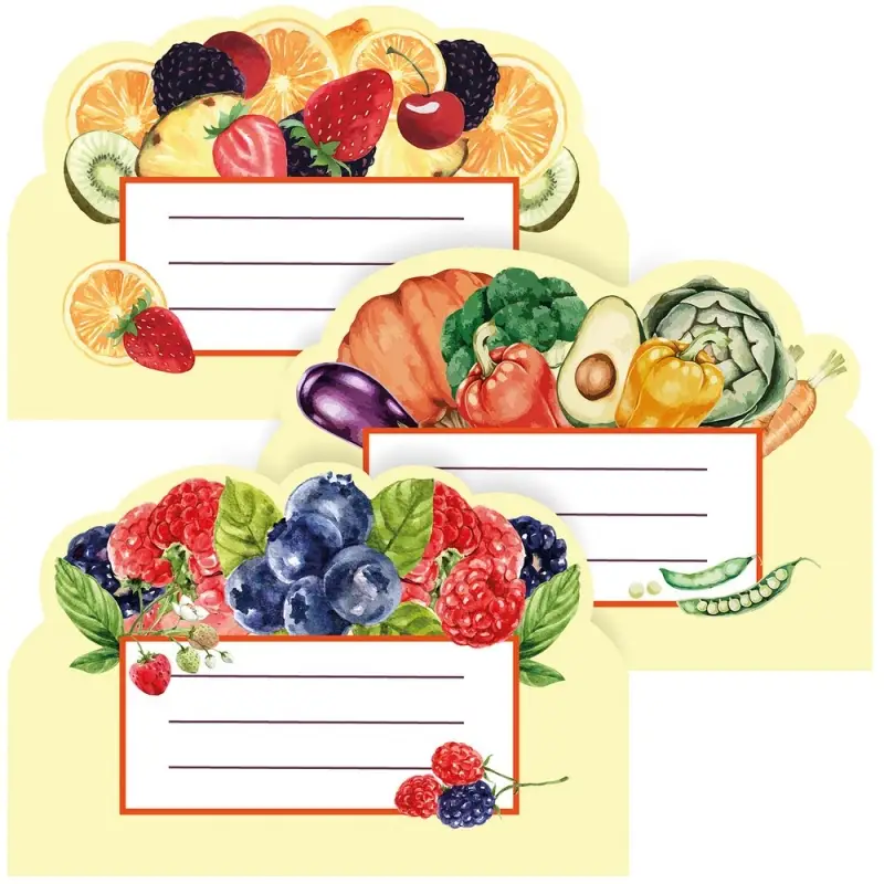 Наклейки на банки с консервацией Бабушкин урожай 45 шт