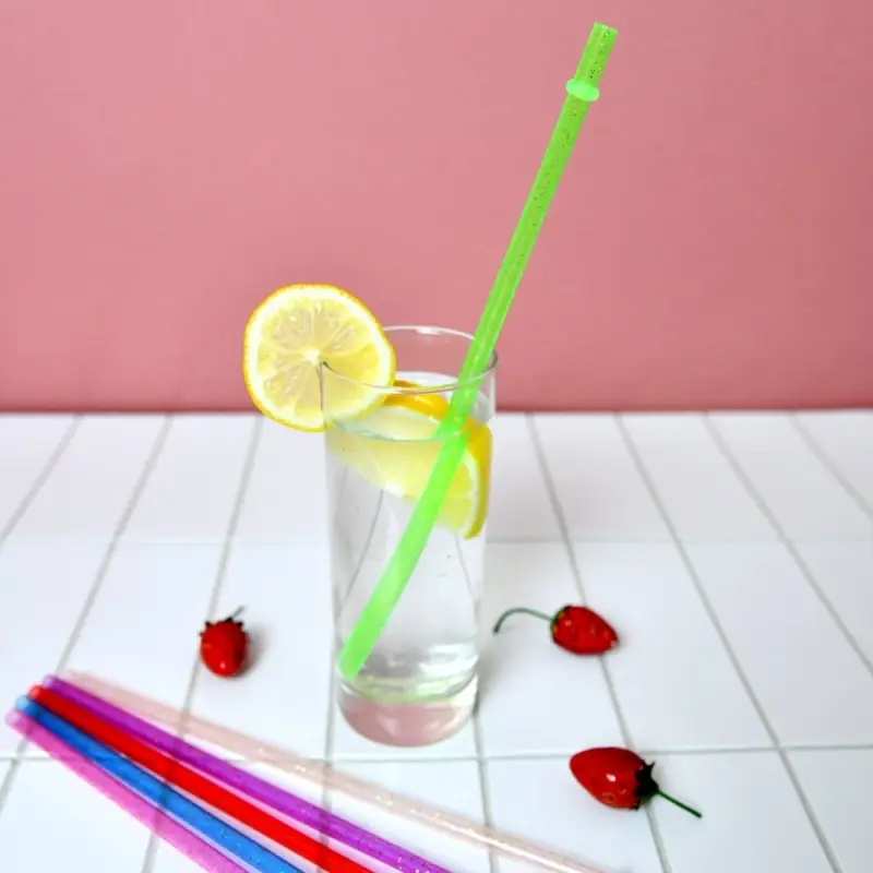 Трубочки для коктейля Блестки 6 шт