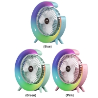 Вентилятор настольный с подсветкой (цвет в ассортименте)