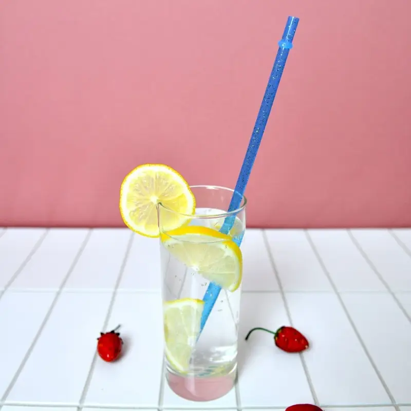 Трубочки для коктейля Блестки 6 шт