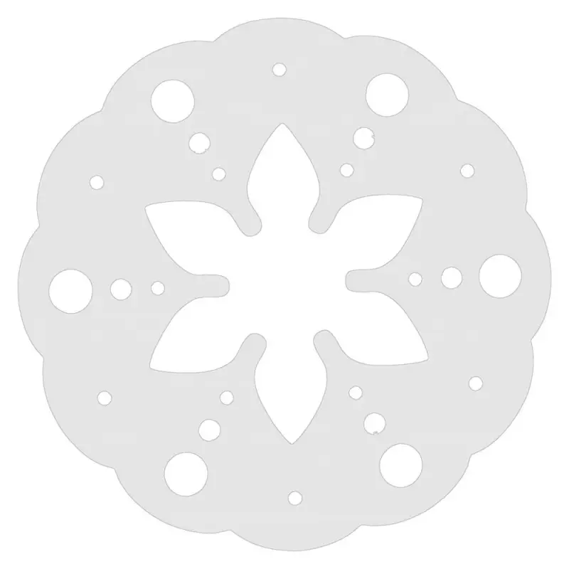 Трафареты для торта набор 6 шт диаметр 17,5 см