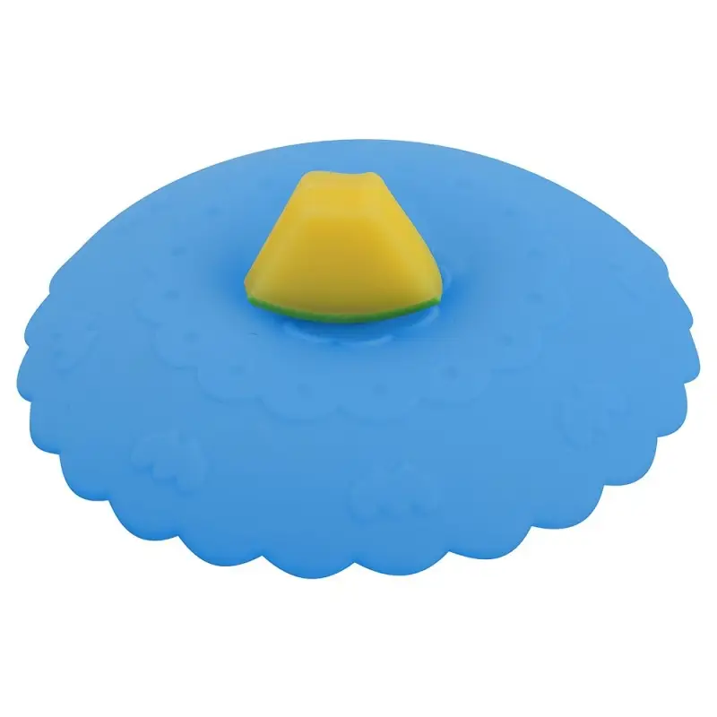 Силиконовая крышка присоска для чашек и банок Фруктовый ломтик (ассортимент)