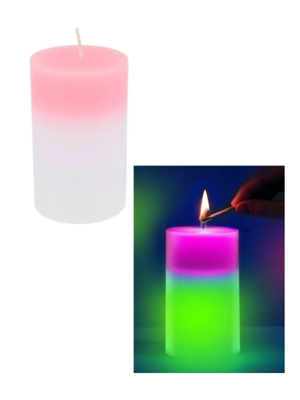 Восковая светодиодная свеча (цвет в ассортименте)