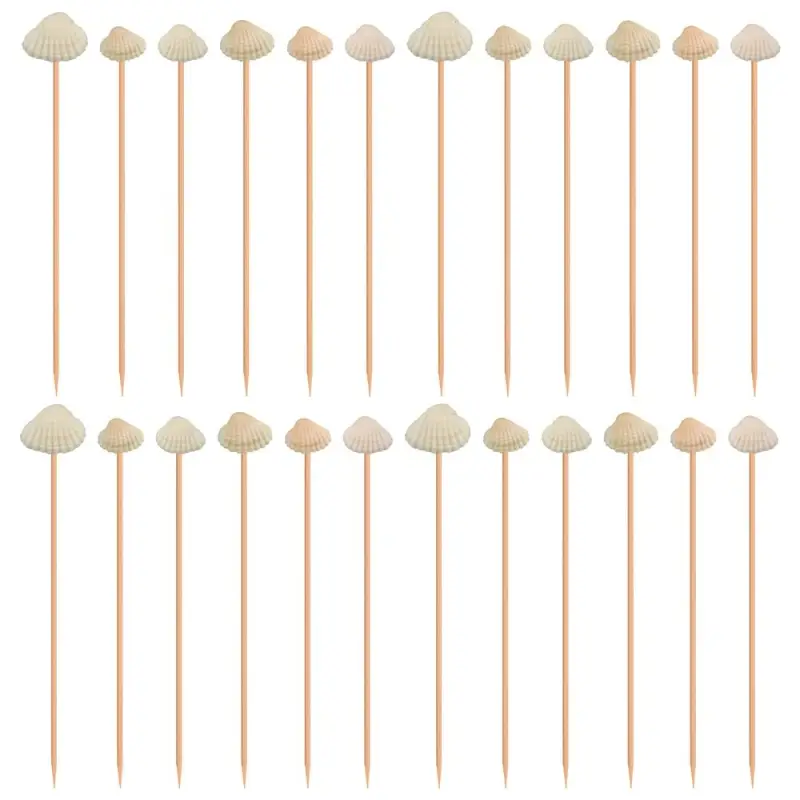 Шпажки для канапе Морские раковины 24 шт