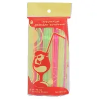 Трубочки для коктейля Вечеринка 100 шт