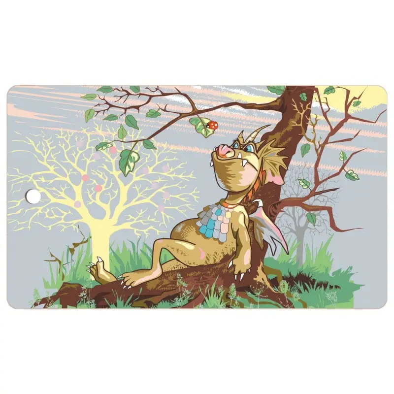 Разделочная доска Дракон весельчак 29х17 см (ассортимент)