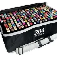 Двусторонние маркеры 204 цвета