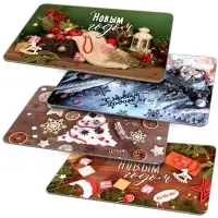Доска разделочная Подставка под горячее С Новым годом 18х28 см (ассортимент)