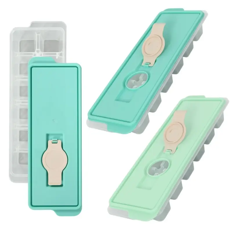 Форма для льда с крышкой и клапаном 12 ячеек (ассортимент)