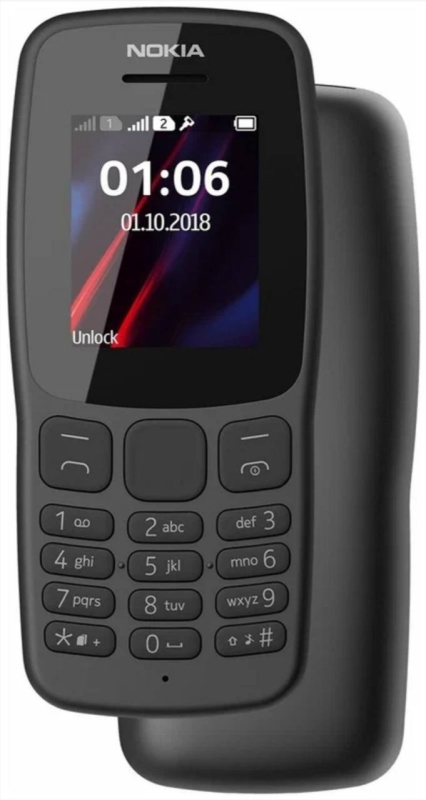 Мобильный телефон Nokia 106 Черный