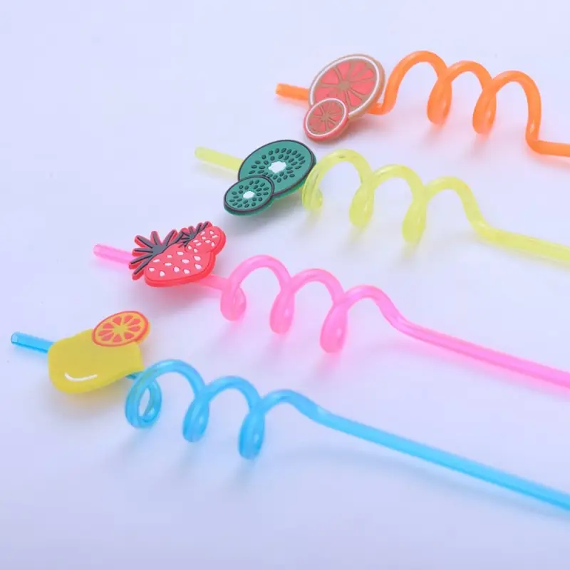 Трубочки для коктейля Фрукты 4 шт