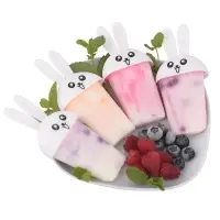 Форма для мороженого 4 ячейки Зайчата