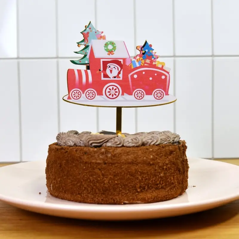 Топпер для украшения Новогодний паровоз