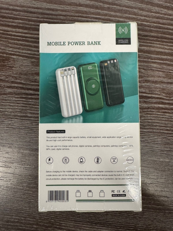Power Bank с функцией беспроводной зарядки 20000mAh