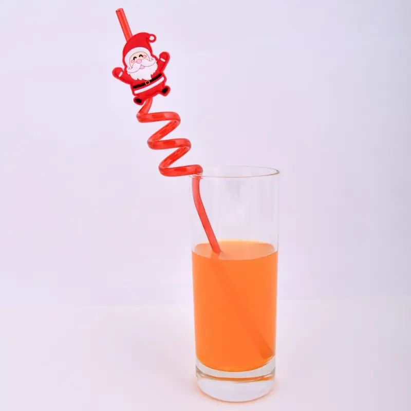 Трубочки для коктейля Новогодняя компания 4 шт