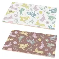 Доска разделочная Пасхальные зайцы 29х17 см (ассортимент)