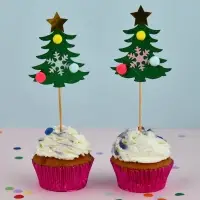 Топпер для украшения Ель набор 2 шт