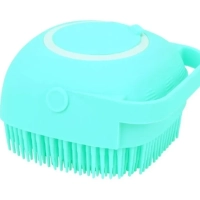 Мочалка-щетка силиконовая с контейнером для геля