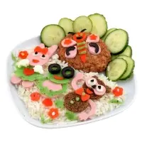 Трафарет для декорирования блюд Цветочки