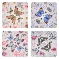 Подставка под горячее Бабочки 14х14см (ассортимент)