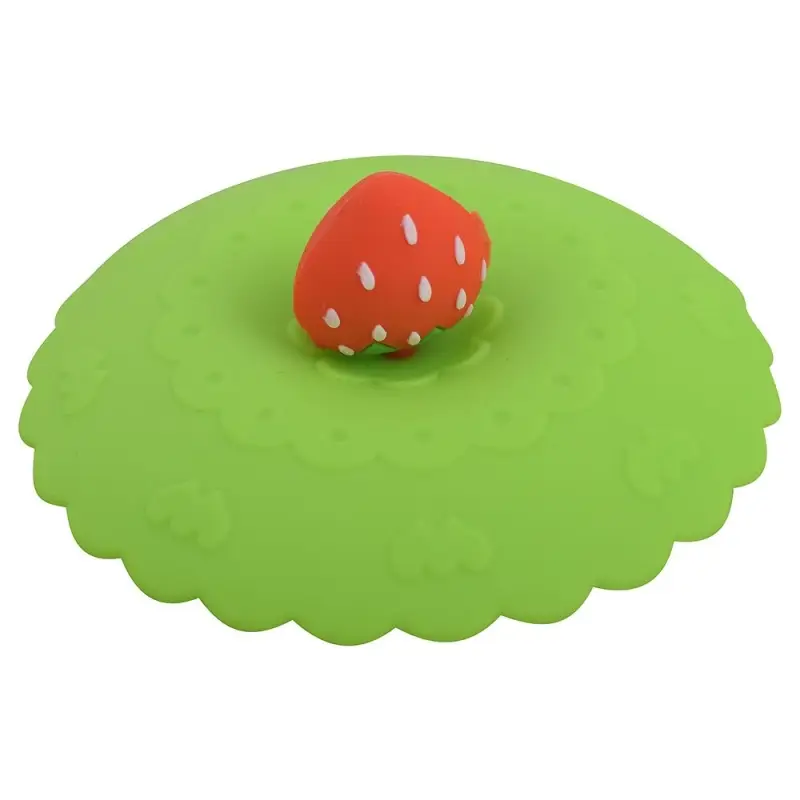 Силиконовая крышка присоска для чашек и банок Фруктовый ломтик (ассортимент)