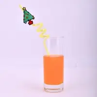 Трубочки для коктейля Новогодняя компания 4 шт