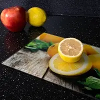 Разделочная доска подставка под горячее Лимон 18х28см