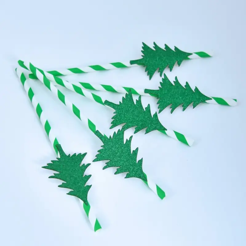 Трубочки для коктейля Хвойный лес 5 шт