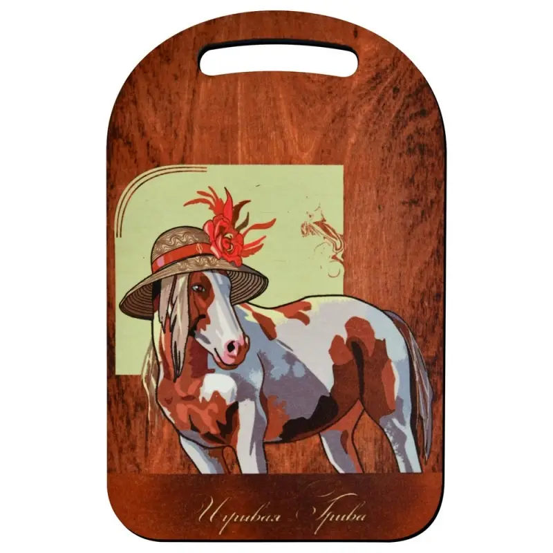 Доска разделочная Игривая грива 29х18см (ассортимент)