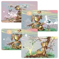 Разделочная доска Дракон весельчак 29х17 см (ассортимент)