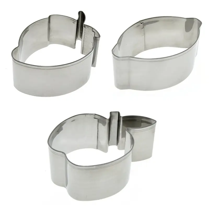 Форма для выпечки "Фрукты", набор 3 шт