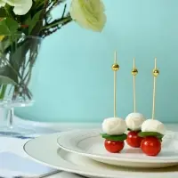 Шпажки для канапе Диско шар золото 24 шт