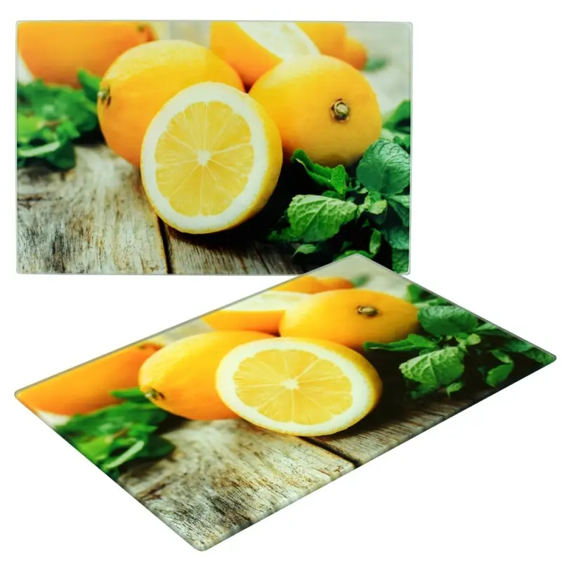 Разделочная доска подставка под горячее Лимон 18х28см