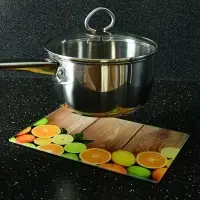 Разделочная доска подставка под горячее Цитрусовый микс 18х28см