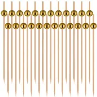 Шпажки для канапе Диско шар золото 24 шт