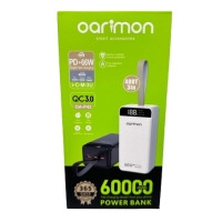 Внешний аккумулятор 60000 мАч черный