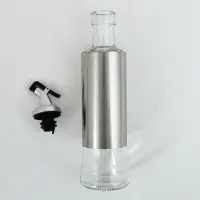 Бутылка для масла с дозатором Металлик объем 300 мл